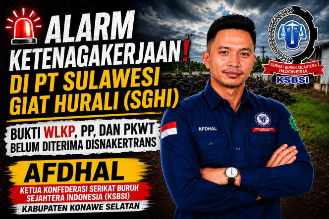
					Alarm Ketenagakerjaan di PT SGHI: Bukti WLKP, PP, dan PKWT Belum Diterima Disnakertrans